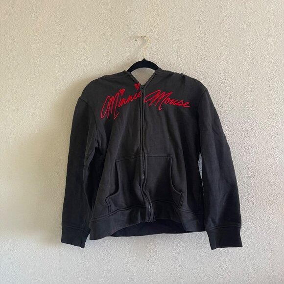 Disney Parks Minnie Mouse Authentic Black Zip Up Jackets - Picture 2 of 4